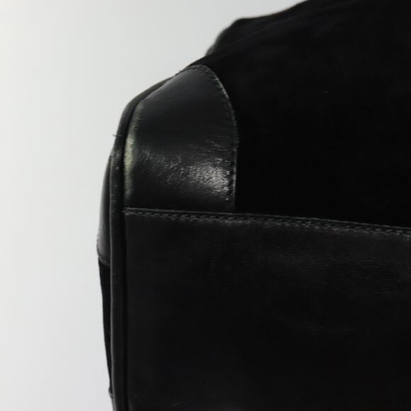 GUCCI Boston Bag Suede Black Gold - Picture 13 of 16